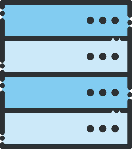 网页托管线和填充样式图标设计图片下载