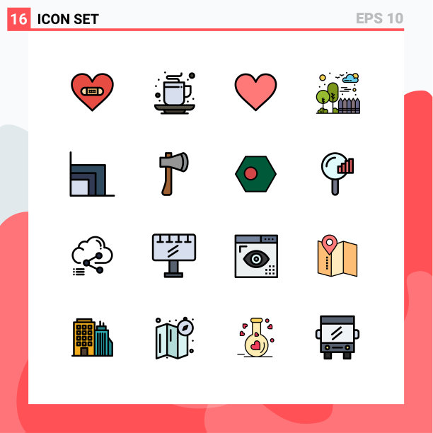 用户界面包16基本平色填充图片下载