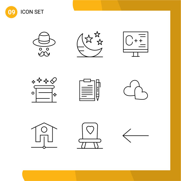 9 .适用于网页和手机的通用大纲图片下载