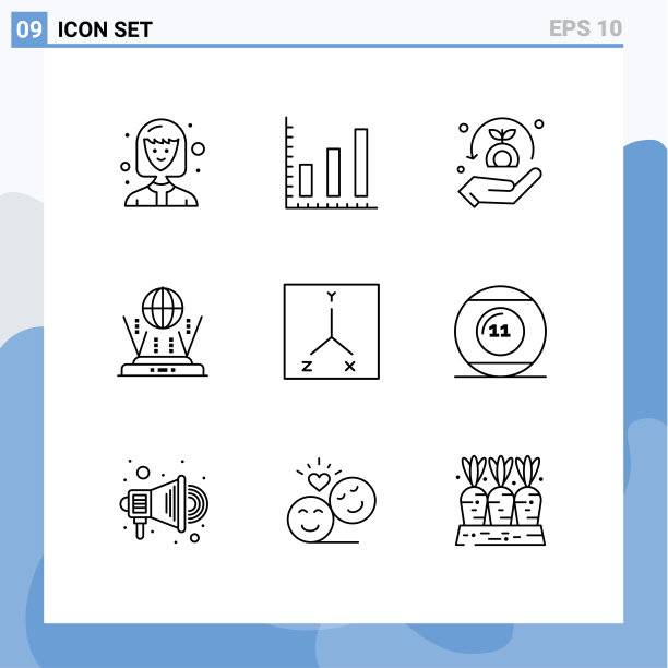 9 .通用轮廓符号符号球图片下载