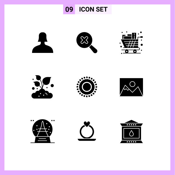 为玛拉设置9个商业实体雕文包图片下载