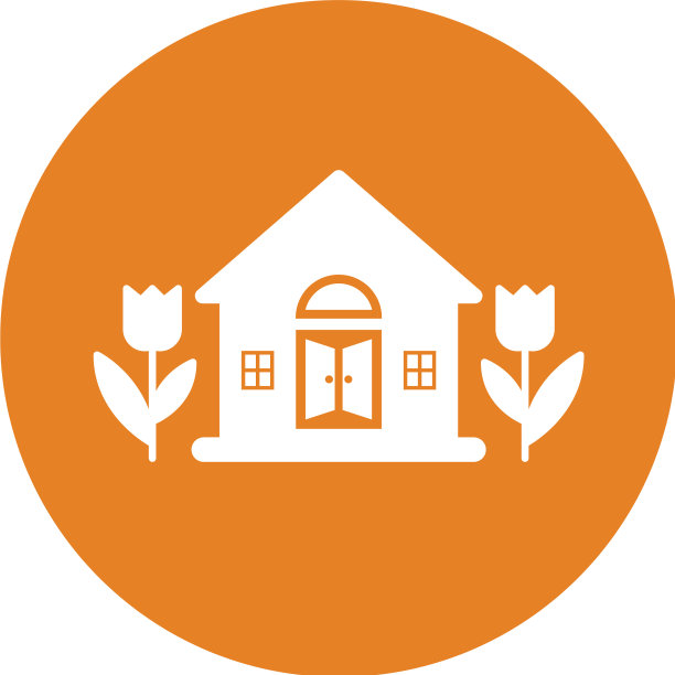 房地产花园植物图标设计图片下载