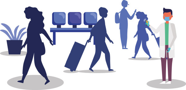 男医生拿着体温计枪检查图片下载