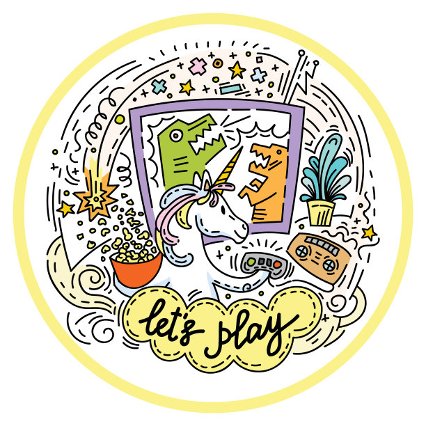 让我们玩彩色独角兽图片下载