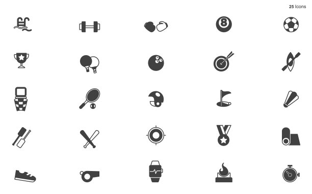 运动图标-矢量系列股票插图图标，运动，足球，足球-运动股票插图美式足球-球，羽毛球-运动，羽毛球拍，棒球-球图片下载