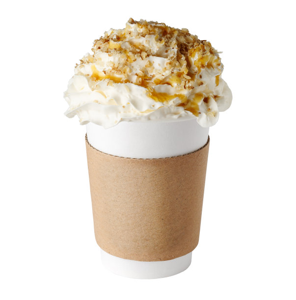 咖啡饮料上覆盖着鲜奶油图片下载