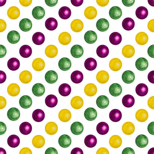 美丽的水彩画明亮的珠子。特写镜头图片下载