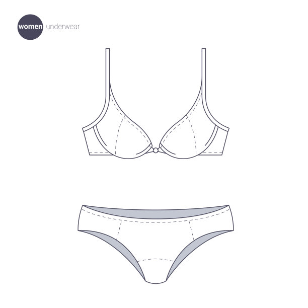 衣服细线款式。图片下载