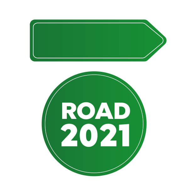 绿色空白信息交通标志。街的迹象。箭头空白符号图片下载