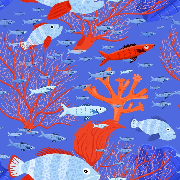海洋生物背景图片下载