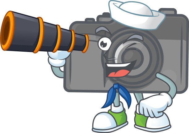 图片数码相机水手风格与双筒图片下载