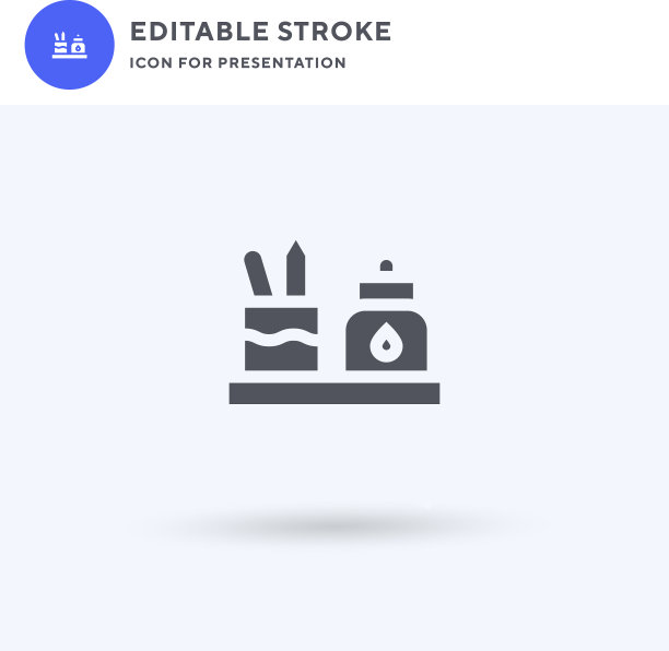 搁置图标填充平面标志实图片下载