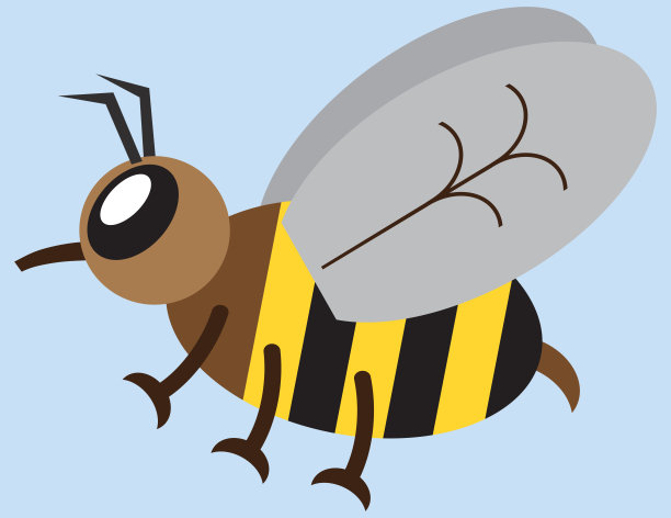 扁平载体蜜蜂图片下载