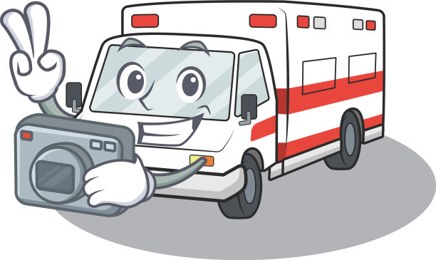 酷摄影师救护车人物与一个图片下载