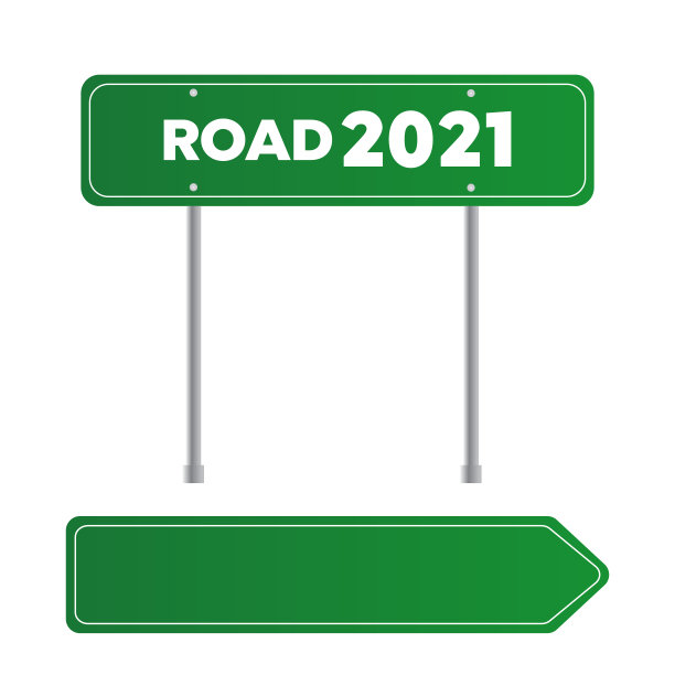 路grenn迹象。街的迹象。箭头空白符号图片下载