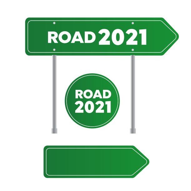 公路交通绿色标志。董事会向量。街的迹象。道路绿色矢量标志。箭头空白符号图片下载