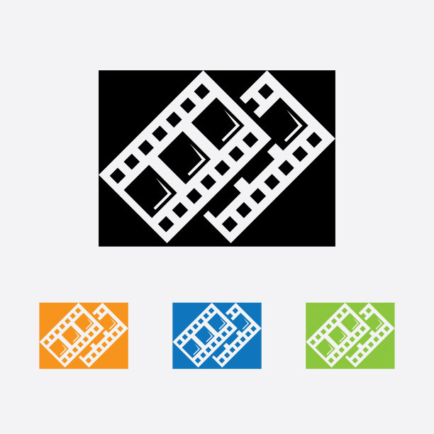 抽象电影图标模板图片下载