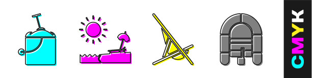 用铲斗将沙子放在沙滩上图片下载