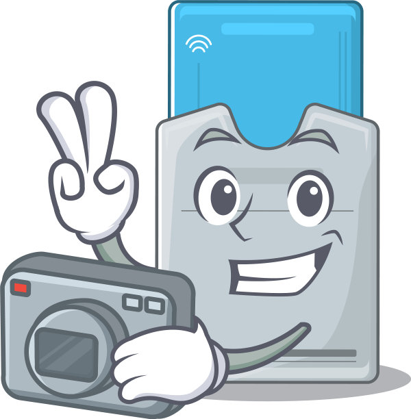 酷摄影师钥匙卡字符与相机图片下载