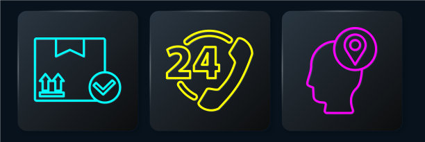 设置线包装箱与检查标记送货员图片下载