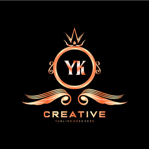Yk初始标志与彩色圆模板图片下载