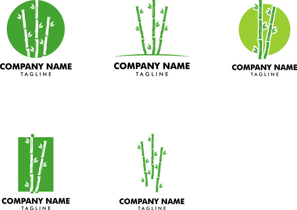 设置竹标志模板图标设计图片下载