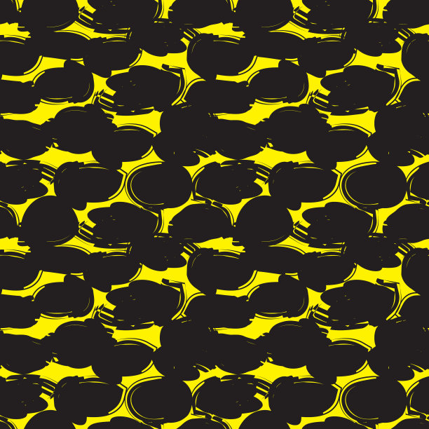 黄色迷彩抽象无缝图案图片下载