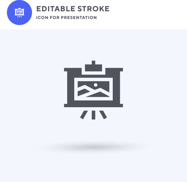 绘画图标填充平面标志固体图片下载