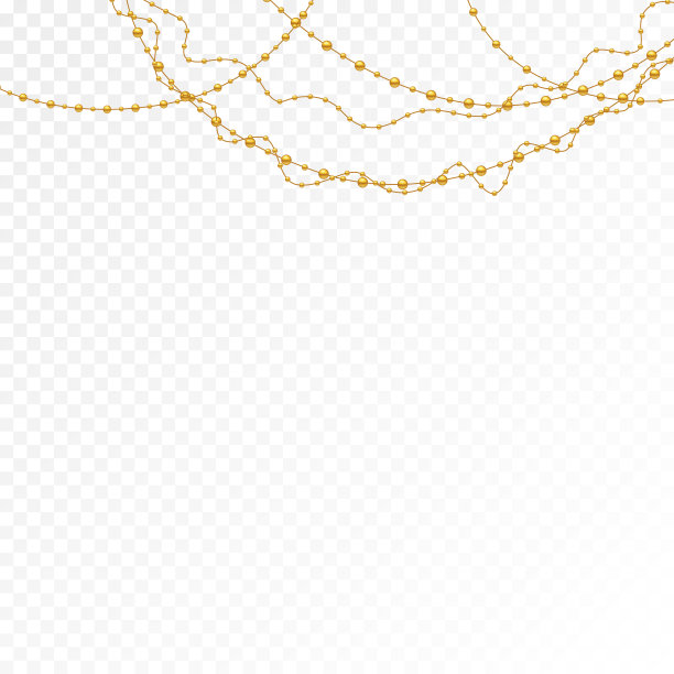 不同型号和形式的金珠子。逼真的珠子形象。矢量图图片下载