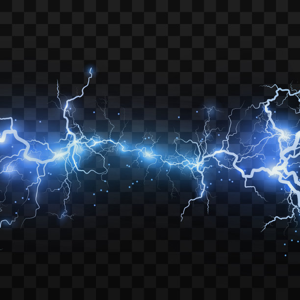 闪电闪电。雷击，强烈的电爆炸图片下载