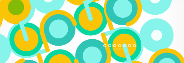 圆圈和线条抽象了封面的背景图片下载