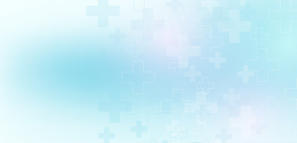 摘要医疗科学保健蓝横幅设计模板。保健医学理念。医疗创新制药技术旗帜。波流。矢量插图。图片下载