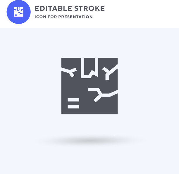 方框图标填充平面符号实心象形文字图片下载