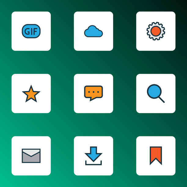 通讯图标的颜色线设置与喜爱图片下载