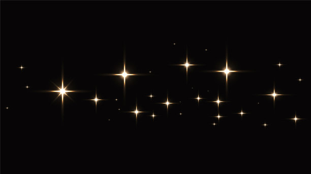 闪闪发光的神奇灰尘。在一个纹理黑色背景图片下载