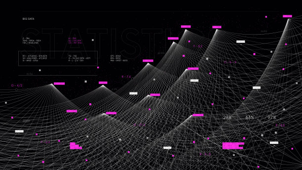 智能人工智能系统，大数据采集整理，信息流可视化，矢量插画图片下载
