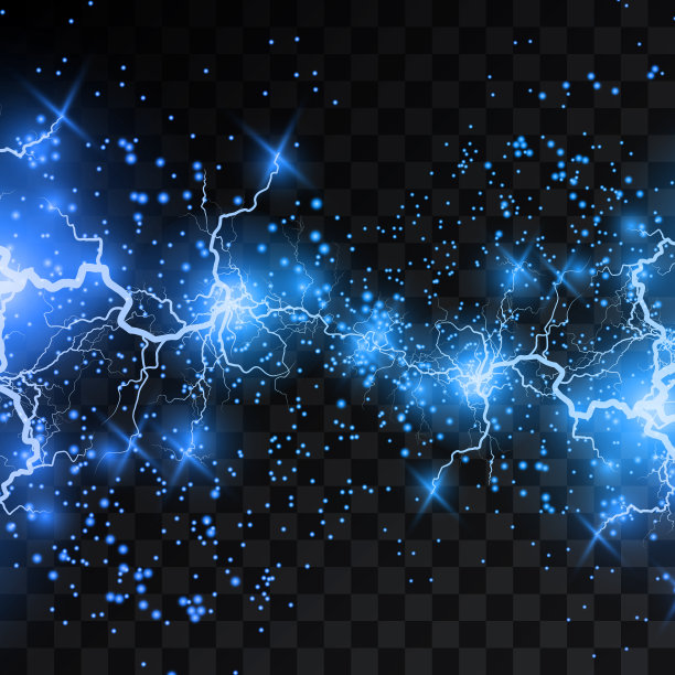 闪电闪电。闪电碰撞，强烈的电爆炸图片下载