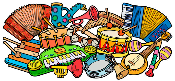 卡通涂鸦手绘儿童玩具图片下载