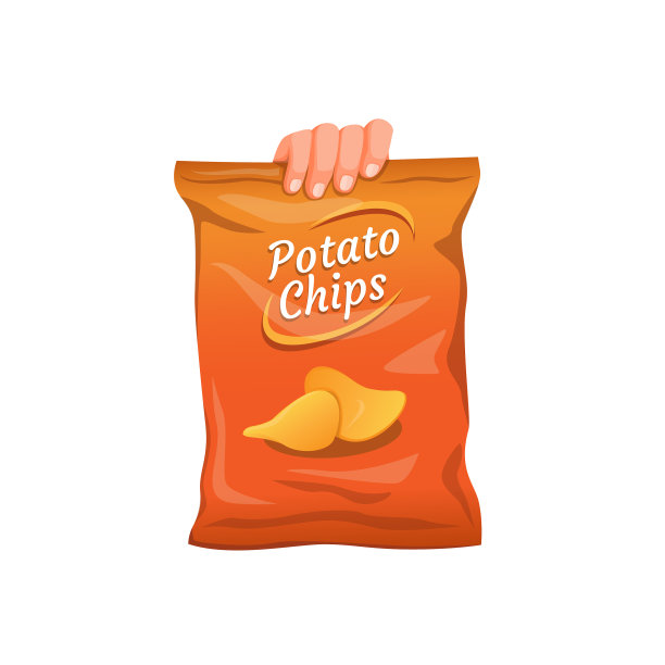 手抓大包装的薯片零食图片下载