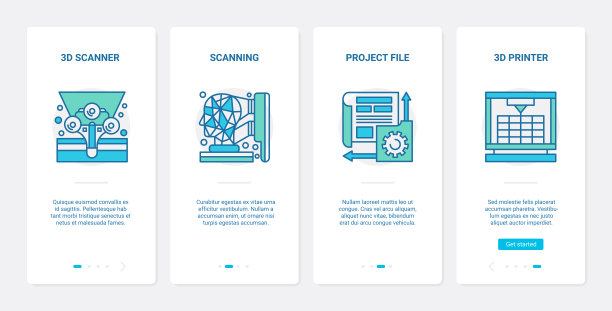 打印扫描行排版设备UX、UI登陆手机app页面屏幕设置图片下载