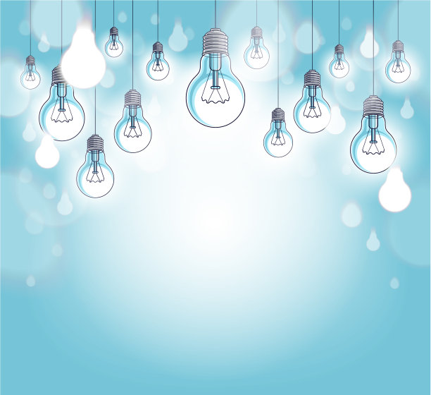 灯泡漂亮，只有一个在发光图片下载