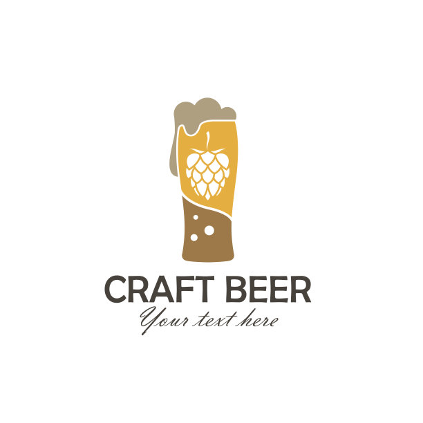 啤酒杯标签图片下载