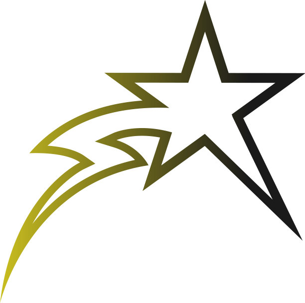 星形闪电标志模板图标图片下载