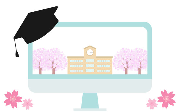 网上的毕业典礼图片，监视器上的学校风景图片下载