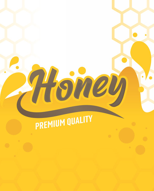 蜂蜜标签贴纸或包装设计图片下载