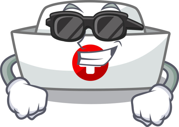 超级酷的护士帽人物穿着黑色图片下载