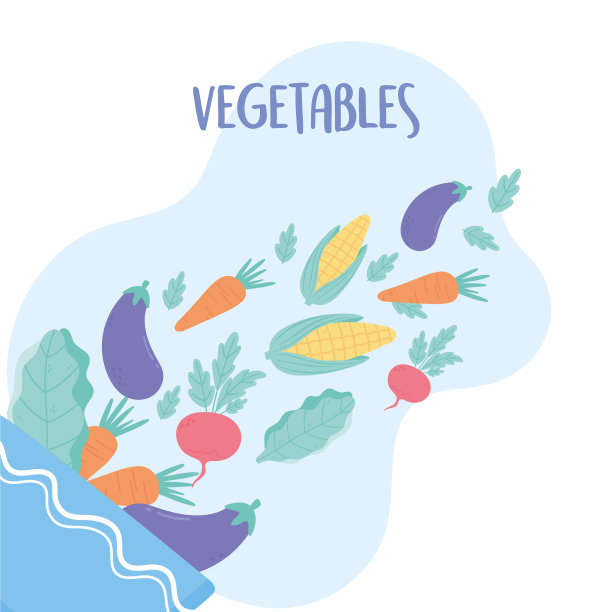 新鲜蔬菜的配料落入图片下载