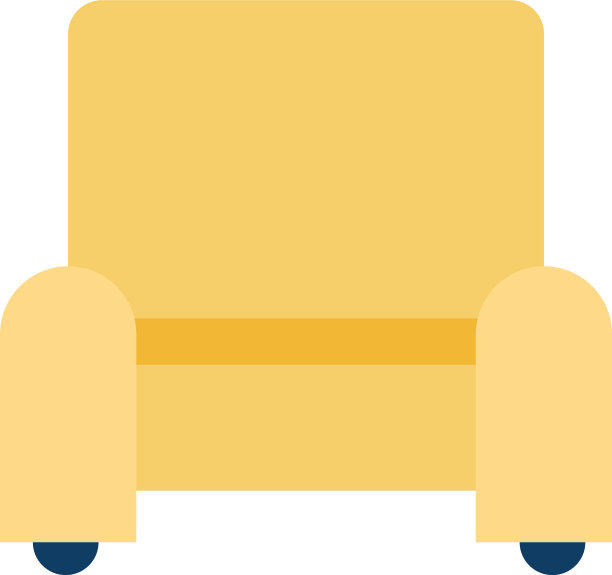 沙发客厅家具孤立图标图片下载