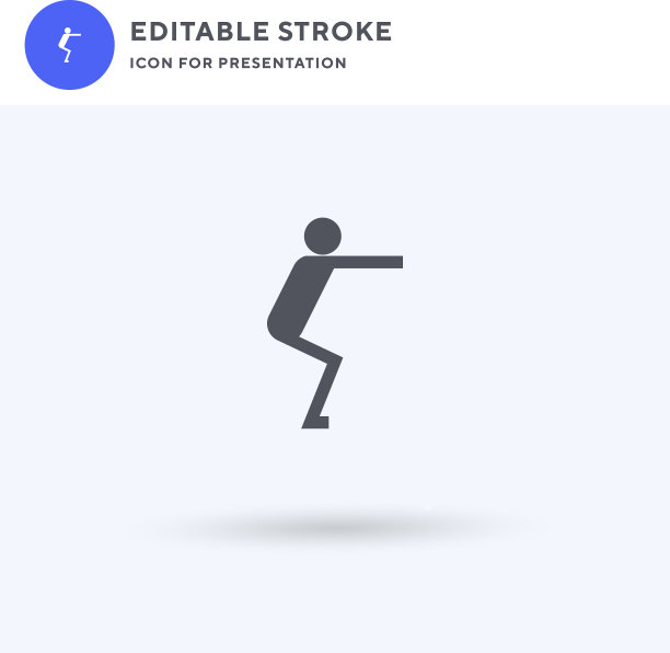 瑜伽图标填充平面标志固体图片下载