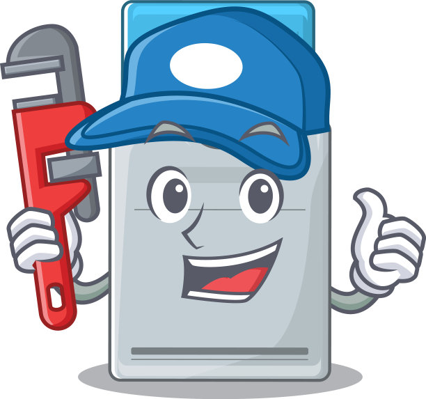 酷水管工钥匙卡吉祥物图片风格图片下载